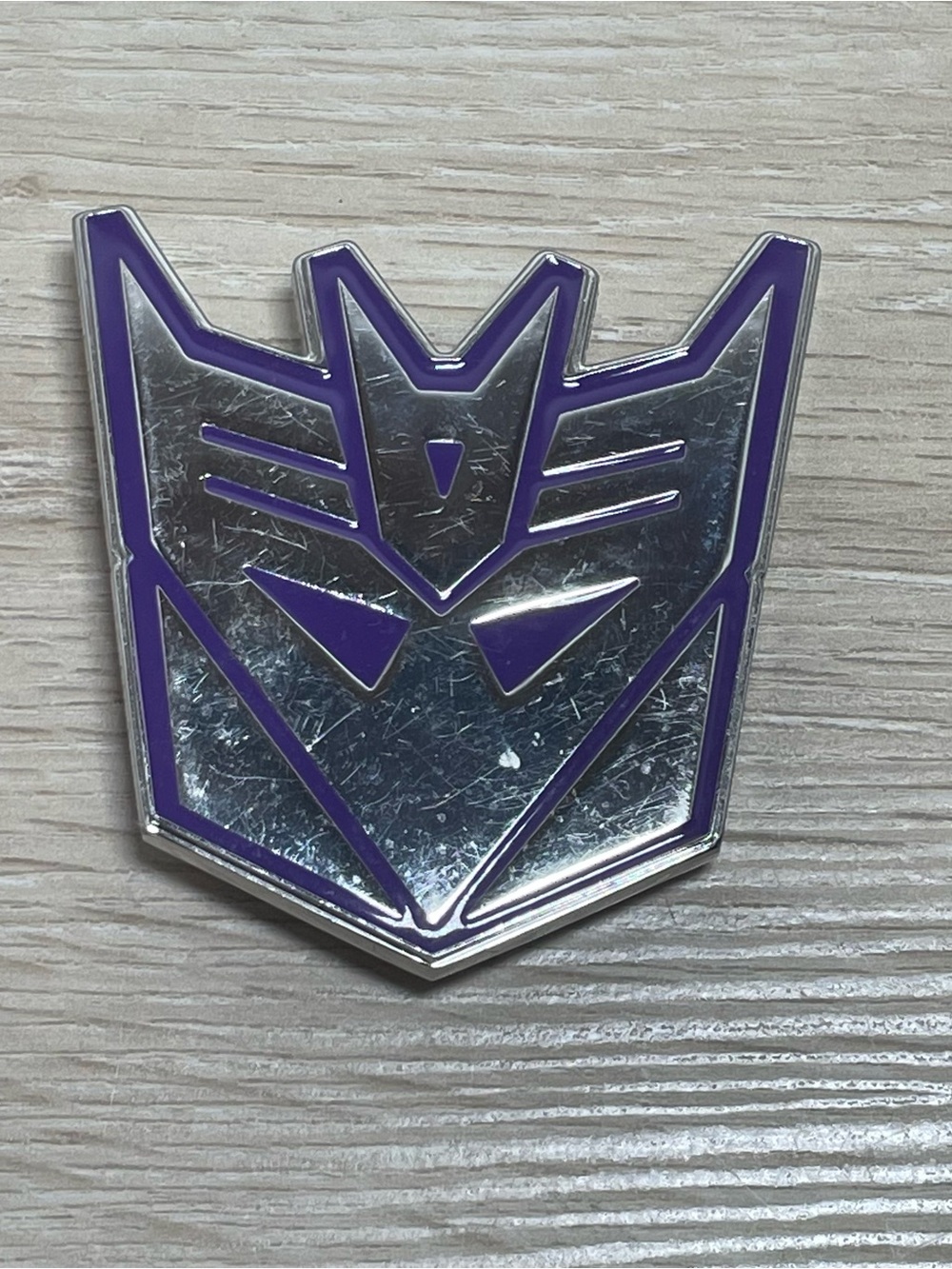 Hasbro Transformers Decepticon Metal Belt Buckle 2011 Purple Collectible Retro